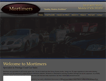 Tablet Screenshot of mortimersprestige.co.uk